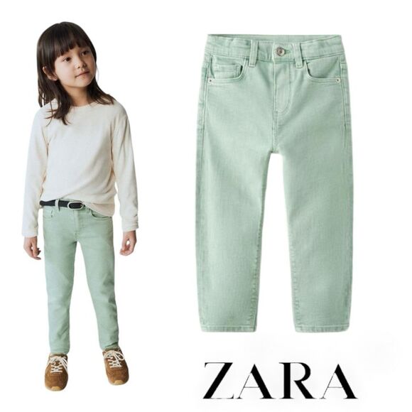 ZARA Kids | Mint | REGULAR FIT JEANS - Picture 1 of 8